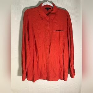 Forever 21 bright orange women's shirt